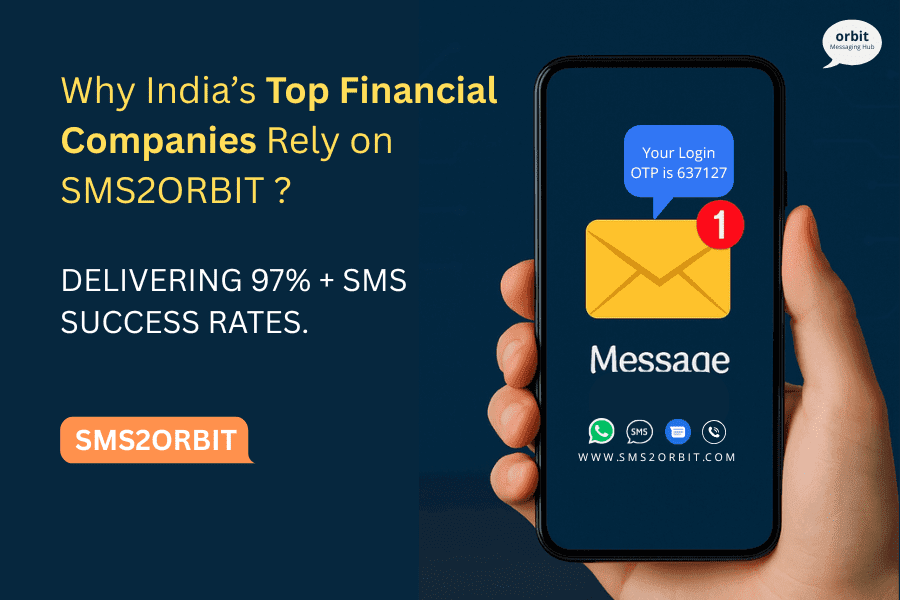 Financial SMS solution showing bank account transaction alert and secure customer notifications